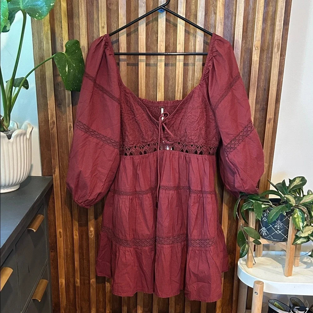 NWT FREE PEOPLE All Mine Mini Dress. Size M